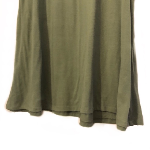 Poof Strappy T Shirt Dress Flowy V neck Modest - Picture 5 of 6